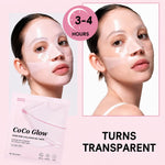 CoCo Glow gel mask turns transparent after 3-4 hours