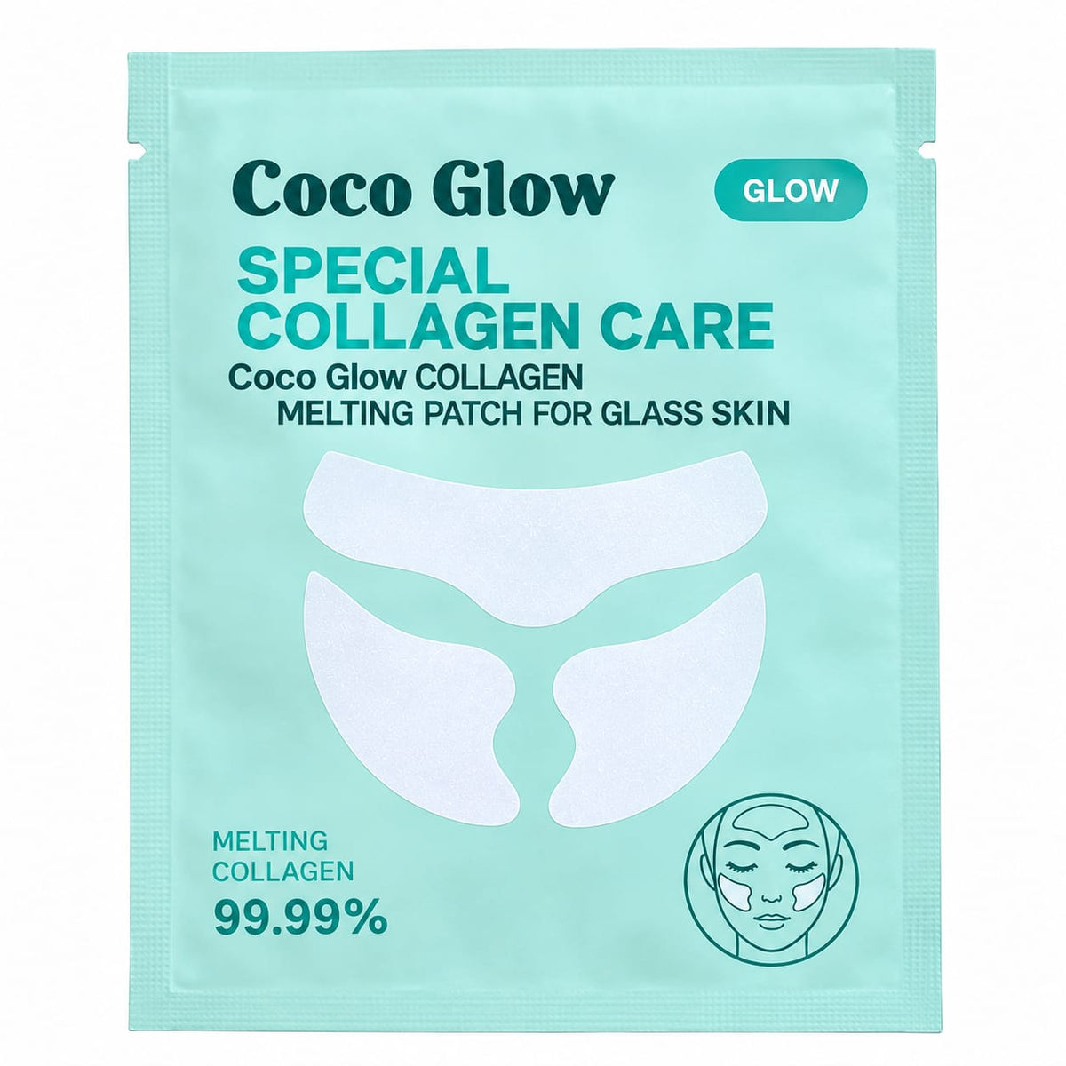 Coco Glow Collagen Melting Patch - 1 Second Melting Collagen Mask clinically tested